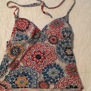 Merona Multicolor Floral Tankini Top